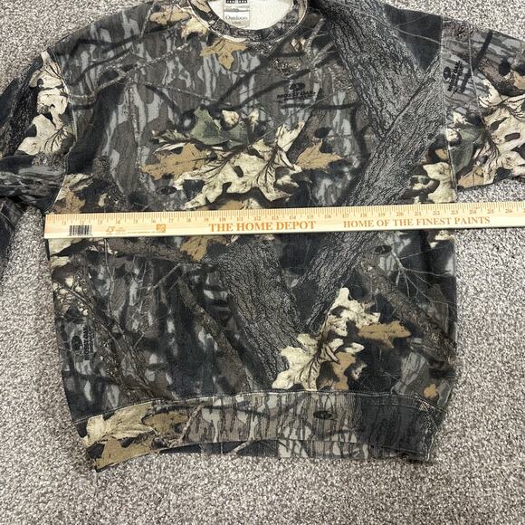 Jerzees Vintage Camo Mossy Oak Break Up Sweatshirt USA 90’s Mens Large Faded - Picture 4 of 11